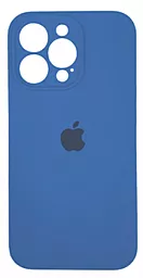 Чехол Silicone Case Full Camera для Apple iPhone 15 Pro New Lake Blue