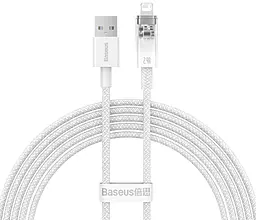 Кабель Baseus Explorer Series USB-A - Lightning 12w 2.4a 2м cable White (CATS010102) - фото Кабель Baseus Explorer Series USB-A - Lightning 12w 2.4a 2м cable White (CATS010102)