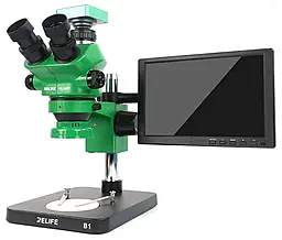 Микроскоп Relife RL-M5T-B1 с подсветкой RL-033D, камерой M-12 и LCD дисплеем - фото Микроскоп Relife RL-M5T-B1 с подсветкой RL-033D, камерой M-12 и LCD дисплеем