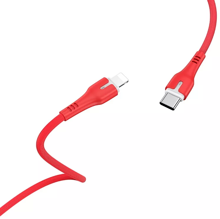 Кабель Hoco X45 Surplus USB Type-C - Lightning 18w 3a 1м PD сable Red - фото 3