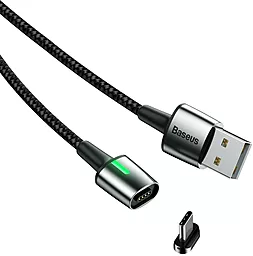 Кабель USB Baseus Zinc Magnetic 2M USB Type-C Cable Black (CATXC-B01) - миниатюра 4