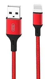 Кабель XO NB143 USB-A - Lightning 10.5w 1м cable Red - фото Кабель XO NB143 USB-A - Lightning 10.5w 1м cable Red