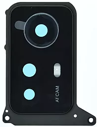 Стекло камеры Xiaomi Redmi Note 12S с рамкой Original Onyx Black