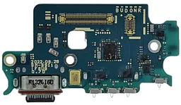 Нижняя плата Samsung Galaxy S23 S911 с разъемом зарядки, с микрофоном, c SIM-коннектором (версия USA) - фото Нижняя плата Samsung Galaxy S23 S911 с разъемом зарядки, с микрофоном, c SIM-коннектором (версия USA)