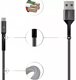 Кабель USB Intaleo micro USB Cable Black - миниатюра 3