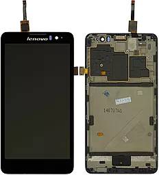 Дисплей Lenovo S8 (S898T) з тачскріном і рамкою, Black