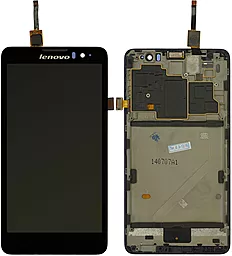 Дисплей Lenovo S8 (S898T) з тачскріном і рамкою, Black - фото Дисплей Lenovo S8 (S898T) з тачскріном і рамкою, Black