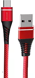 Кабель WUW X94 USB-A - micro USB 12w 2.4a 1м cable Red - фото Кабель WUW X94 USB-A - micro USB 12w 2.4a 1м cable Red