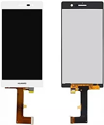 Дисплей Huawei Ascend P7 (P7-L10, P7-L00) з тачскріном, White