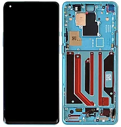Дисплей OnePlus 8 Pro (IN2020, IN2021, IN2023, IN2025) с тачскрином и рамкой, оригинал, Glacial Green - фото Дисплей OnePlus 8 Pro (IN2020, IN2021, IN2023, IN2025) с тачскрином и рамкой, оригинал, Glacial Green