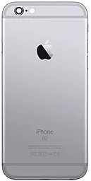 Задняя крышка корпуса Apple iPhone 6 со стеклом камеры Space Gray - фото Задняя крышка корпуса Apple iPhone 6 со стеклом камеры Space Gray