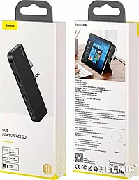 USB Type-C хаб Baseus Surface Go Black (CAHUB-FT01) - миниатюра 3