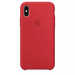 Чехол Apple Silicone Case 1:1 iPhone X, iPhone XS Red