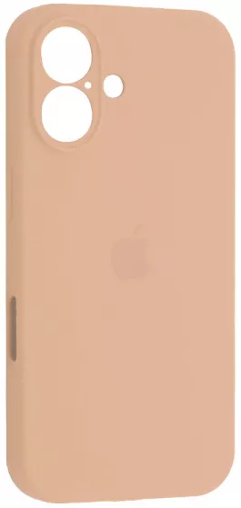 Чехол Silicone Case Full Camera для Apple iPhone 16 Pink Sand - фото 1