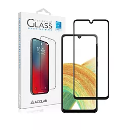 Защитное стекло ACCLAB Full Glue для Samsung Galaxy A33 5G Черный