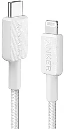 Кабель Anker 322 USB Type-C - Lightning 27w 3a 1.8м PD cable White (A81B6H21)