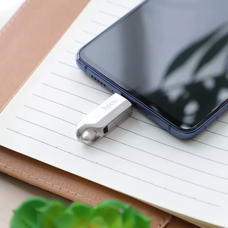 Флешка Hoco UD8 Smart Type-C USB drive 32Gb Silver - фото 5