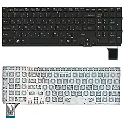 Клавіатура для ноутбуку Sony Vaio VPC-SE без рамки чорна