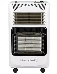 Обігрівач газовий/електричний Hausberg HB-1020 Білий - мініатюра 2