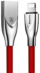 Кабель Baseus Zinc Fabric Cloth Weaving USB-A - Lightning 10w 1м cable Red (CALXN-09)