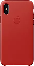 Чехол ArmorStandart Leather Case Apple iPhone X, iPhone XS Red (OEM)