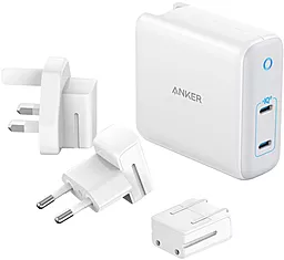 Сетевое зарядное устройство Anker PowerPort Atom III Duo 60W 2xUSB-С White (A2629H21) - фото Сетевое зарядное устройство Anker PowerPort Atom III Duo 60W 2xUSB-С White (A2629H21)