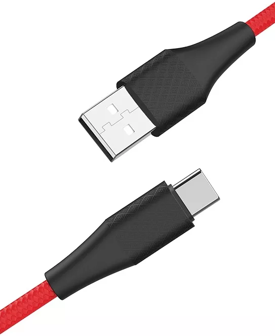 Кабель Hoco X32 Excellent For USB-A - Type-C 12w 2.4a 1м cable Red - фото 1