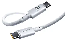Кабель Baseus New Braided USB Type-C - Type-C 100w 5a 2м PD cable White (E0426V02) - фото Кабель Baseus New Braided USB Type-C - Type-C 100w 5a 2м PD cable White (E0426V02)