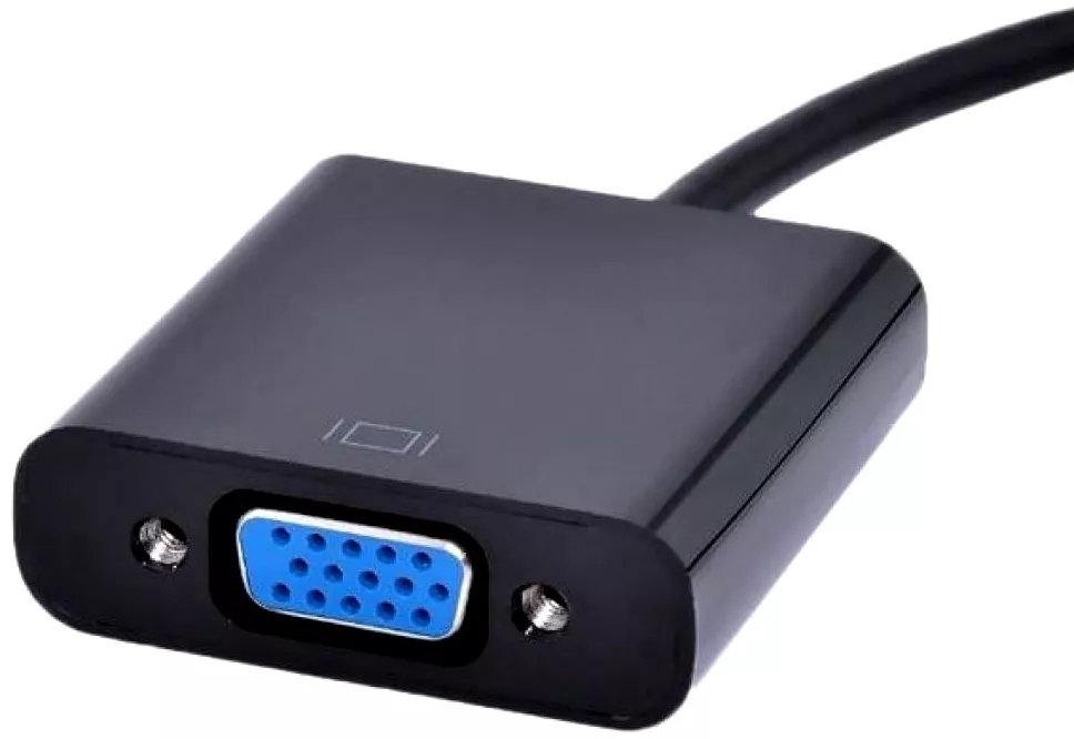 Видео переходник (адаптер) STLab HDMI M - VGA F + Audio 3.5mm - 3.5mm Черный (U-990) - фото 4