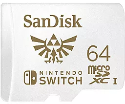 Карта пам'яті SanDisk 64 GB microSDXC for Nintendo Switch SDSQXAT-064G-GNCZN