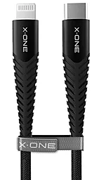 Кабель X-One Ultra Pro USB Type-C - Lightning 18w 3a 1м PD сable Black - фото Кабель X-One Ultra Pro USB Type-C - Lightning 18w 3a 1м PD сable Black