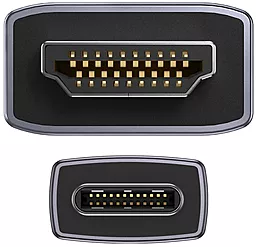 Видеокабель Baseus High Definition Series Graphene HDMI - USB Type-C 4K 60Hz 2М Black (WKGQ010101) - миниатюра 3