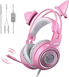 Навушники Somic G951S Pink (9590010364) - мініатюра 3