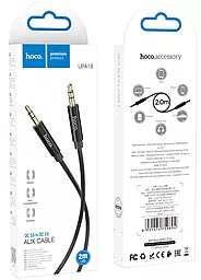 Аудио кабель Hoco UPA19 AUX mini Jack 3.5mm M/M Cable 2 м black - миниатюра 4