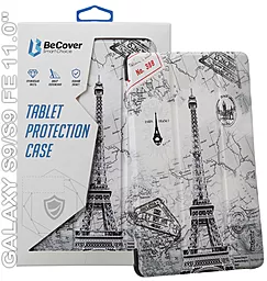 Чехол для планшета BeCover Smart Case для Samsung Galaxy Tab S9, S9 FE 11.0" Paris (710420) - фото Чехол для планшета BeCover Smart Case для Samsung Galaxy Tab S9, S9 FE 11.0" Paris (710420)
