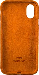 Чехол Epik ALCANTARA Case Full Apple iPhone X, iPhone XS Orange - миниатюра 2