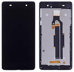 Дисплей Sony Xperia E5 (F3311, F3313) с тачскрином и рамкой, оригинал, Black