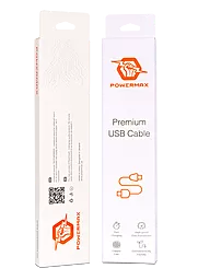 Кабель USB Powermax Premium Type-C Cable White (PWRMXC1TC) - миниатюра 3