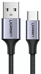 Кабель Ugreen US288 Nickel Plating Aluminum Braid USB-A - Type-C 15w 3a 2м cable Black (60128) - фото Кабель Ugreen US288 Nickel Plating Aluminum Braid USB-A - Type-C 15w 3a 2м cable Black (60128)