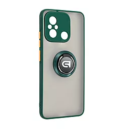Чохол ArmorStandart Frosted Matte Ring для Xiaomi Redmi 12C Dark Green (ARM68371)) - фото Чохол ArmorStandart Frosted Matte Ring для Xiaomi Redmi 12C Dark Green (ARM68371))