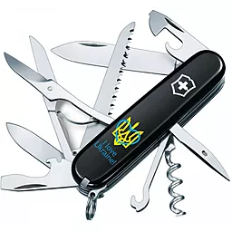 Мультитул Victorinox Huntsman Ukraine (1.3713.3_T1310u) Трезубец с сердцем + I love Ukraine - фото Мультитул Victorinox Huntsman Ukraine (1.3713.3_T1310u) Трезубец с сердцем + I love Ukraine