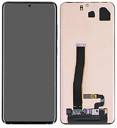 Дисплей Samsung Galaxy S20 Ultra G988 с тачскрином, сервисный оригинал, Black
