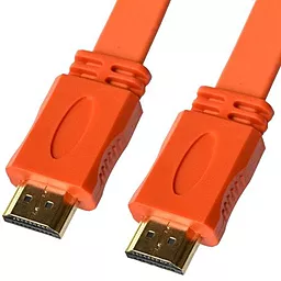 Видеокабель HDMI v.1.4 5m Оранжевый 1TOUCH - фото Видеокабель HDMI v.1.4 5m Оранжевый 1TOUCH