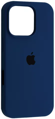 Чехол Silicone Case Full для Apple iPhone 16 Pro Deep Navy - фото 1