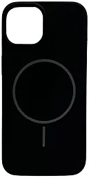 {"ru": "Чехол", "uk": "Чохол"} Silicone Case Full Fine Ring MagSafe для Apple iPhone 15  Black