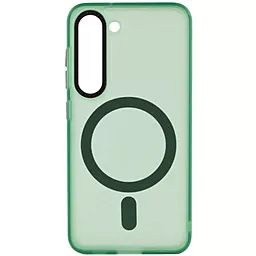 Чехол Epik TPU Lyon frosted with MagSafe для Samsung Galaxy S23 Green
