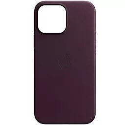 Чехол Apple Leather Case for iPhone 13 Dark Cherry