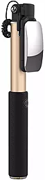 Моноподы, селфи-палки Rock Selfie stick with lightning wire control & mirror Gold - фото Моноподы, селфи-палки Rock Selfie stick with lightning wire control & mirror Gold