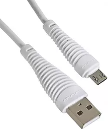 Кабель WUW X75 USB-A - micro USB 12w 2.4a 1м cable White - фото Кабель WUW X75 USB-A - micro USB 12w 2.4a 1м cable White
