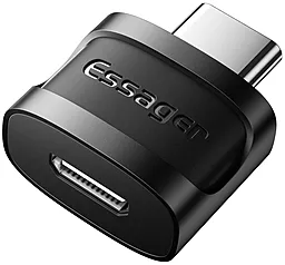 Адаптер-переходник Essager Xuankong M-F USB Type-C -> micro USB Grey (EZJMC-XL01) - фото Адаптер-переходник Essager Xuankong M-F USB Type-C -> micro USB Grey (EZJMC-XL01)